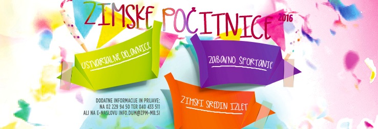 Zimske počitnice (22. – 26. 2. 2016)